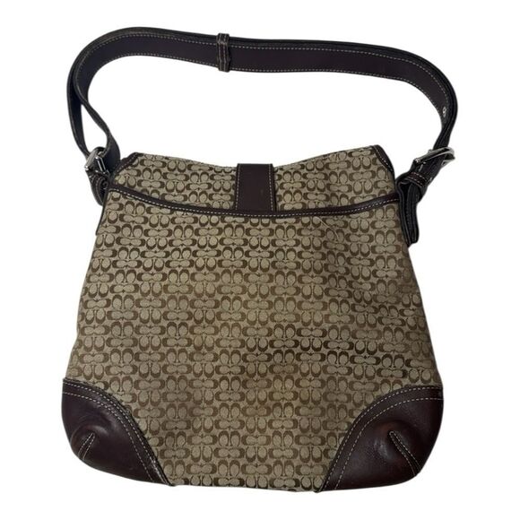 Coach Y2K Brown/Light Brown Signature Canvas Bag. - Picture 4 of 12